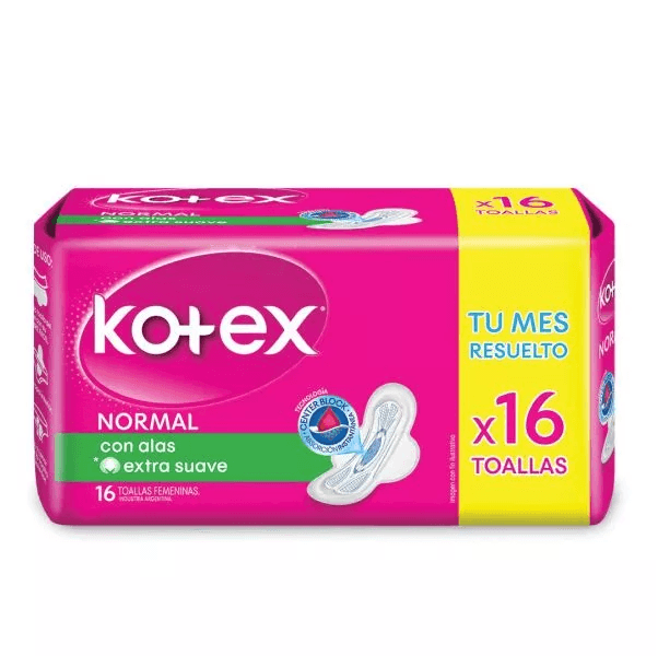 Kotex Normal Extra Suave C/A X 16 Un
