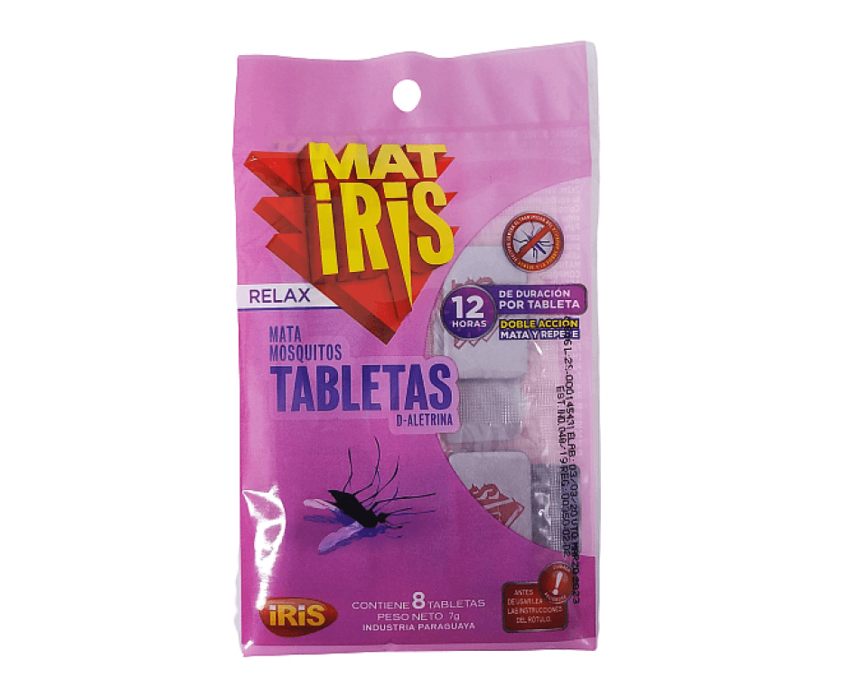 Matiris Matamosq. Tab. Relax  X 8 Unid
